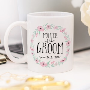 Mutter des Bräutigams Becher, Geschenk Hochzeit, Geburtstag