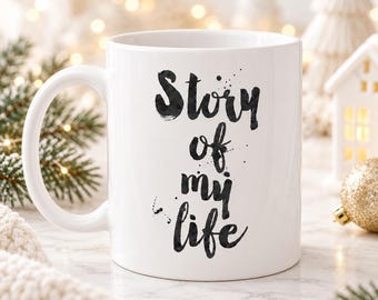 One Direction Mug: 'Story of My Life' Quote, 11oz Ceramic