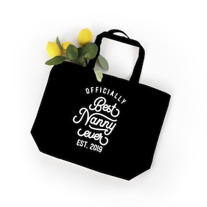 Geschenk für Kindermädchen - 100% Baumwolle für Kindermädchen mit goldener, silberner oder schwarzer Beschriftung, Geburtstagsgeschenk