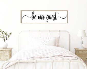 Be Our Guest Sign Etsy