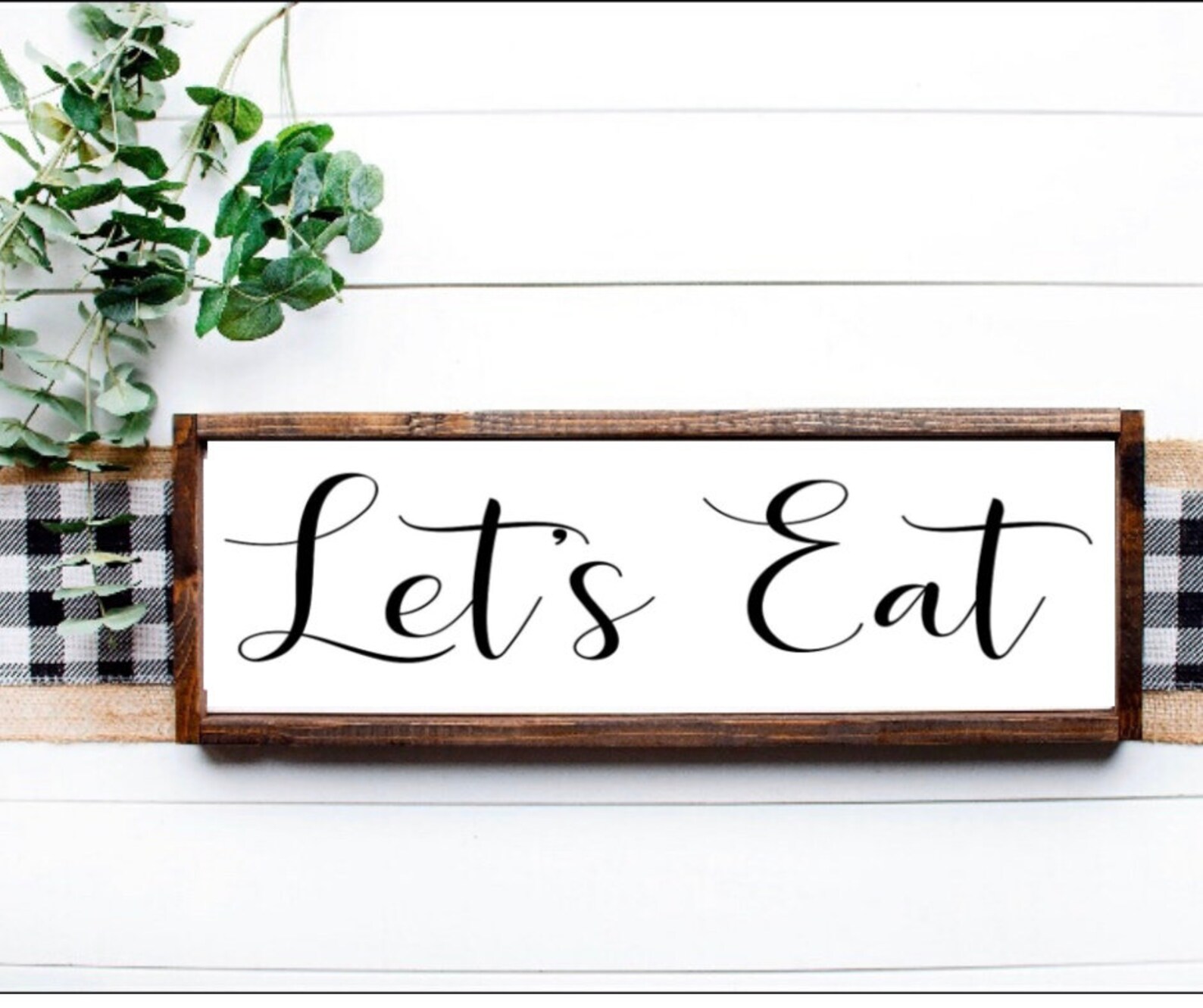 Let's Eat Sign / Kitchen Sign / Farmhouse Kitchen Sign / Etsy Canada