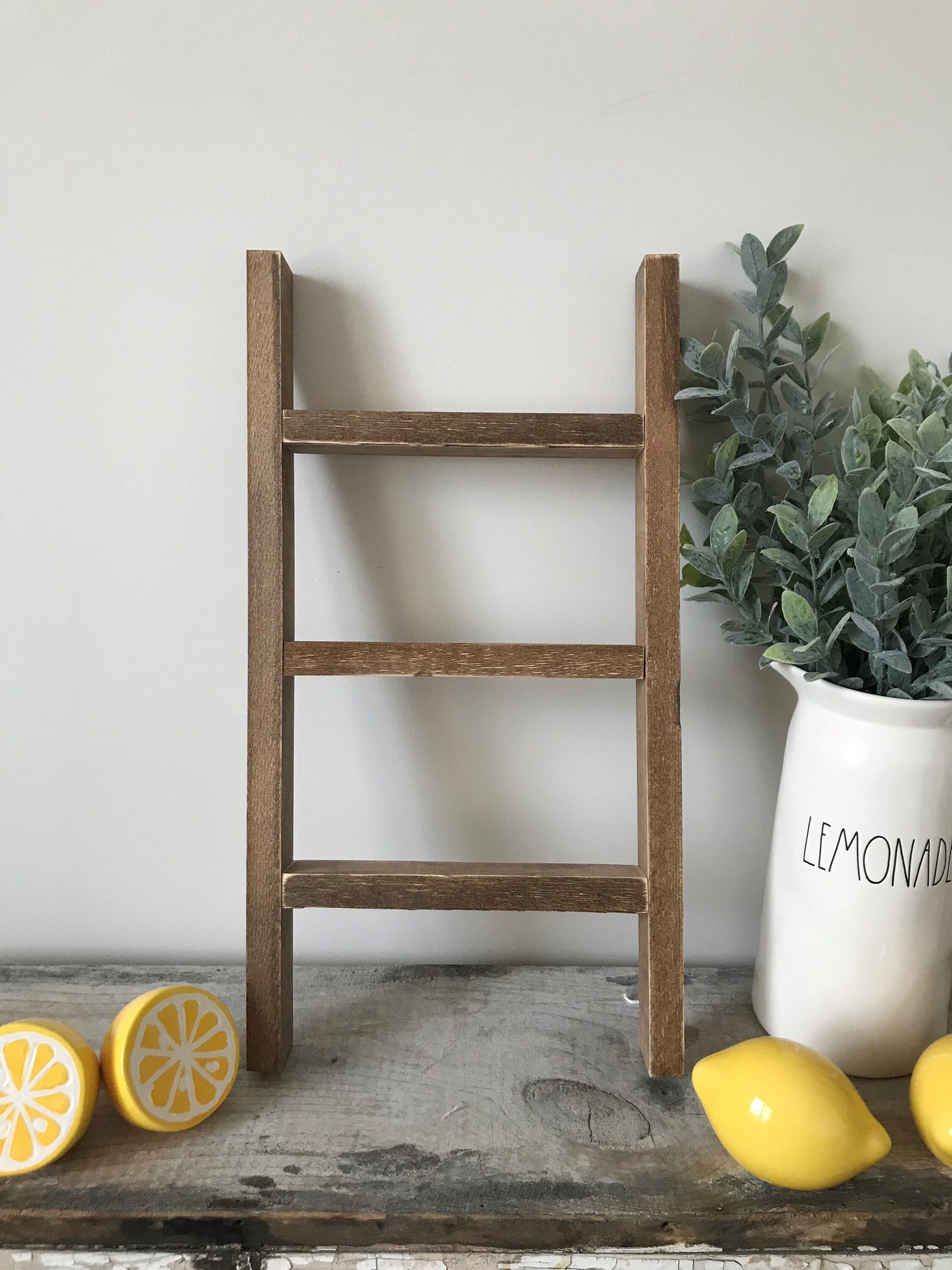 Tea Towel Ladder // Mini Wood Ladder // Kitchen Ladder // Etsy Canada