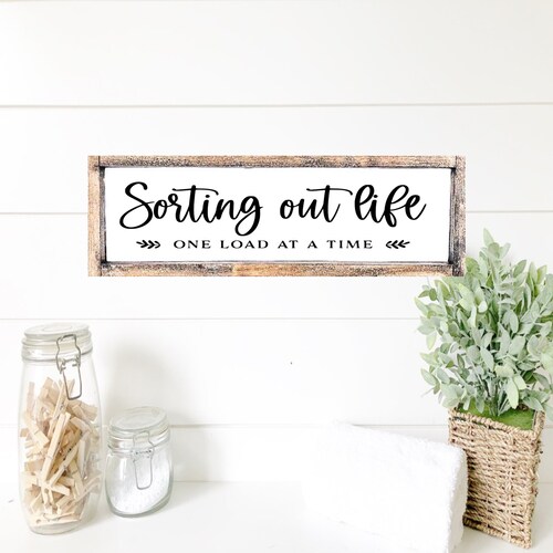 The Laundry Room Farmhouse Sign Etsy