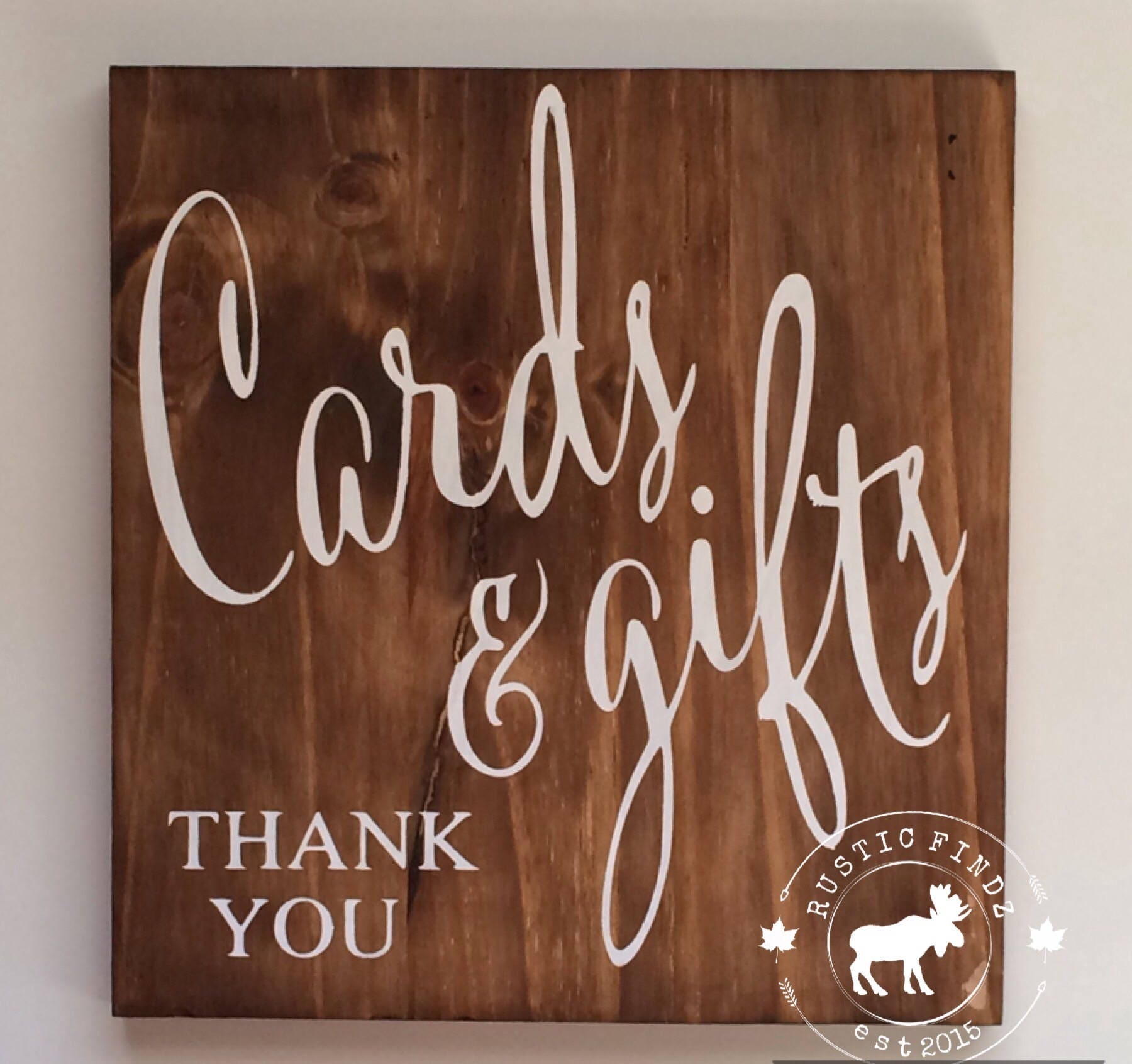 Wedding Cards and Gifts Sign // Wedding Sign // Card Sign // Etsy