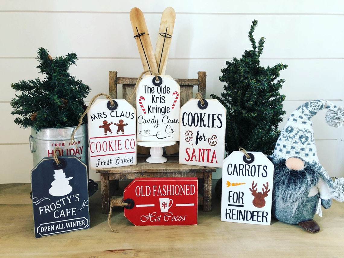 christmas tiered tray decor