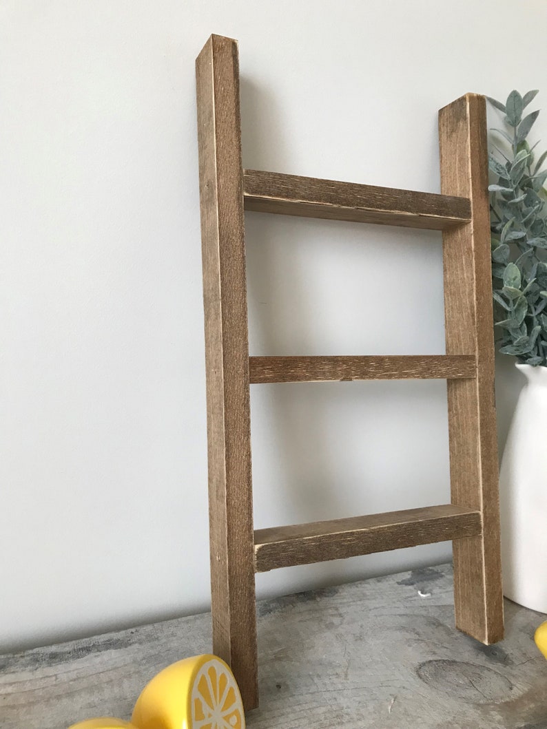 Tea Towel Ladder // Mini Wood Ladder // Kitchen Ladder // Etsy