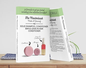 Receitas/Fórmulas de Shampoo Sólido em Barra, Condicionador em Barra e Condicionador Leave-In DIY