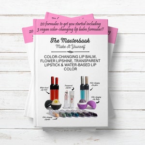 Bálsamo labial que cambia de color, brillo labial con forma de flor, lápiz labial transparente, recetas y fórmulas de bálsamo labial vegano