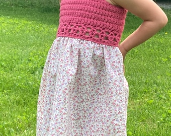 Crochet and sewing pattern - Pillowcase Dress