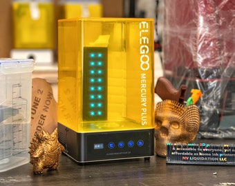 ELEGOO Mercury Plus 2-in-1 Washing and Curing Station 【Full Kit】 Resin Cleaning & Curing