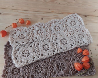 Newborn Crocheted Blanket: Angora Wool Baby Photography Prop
