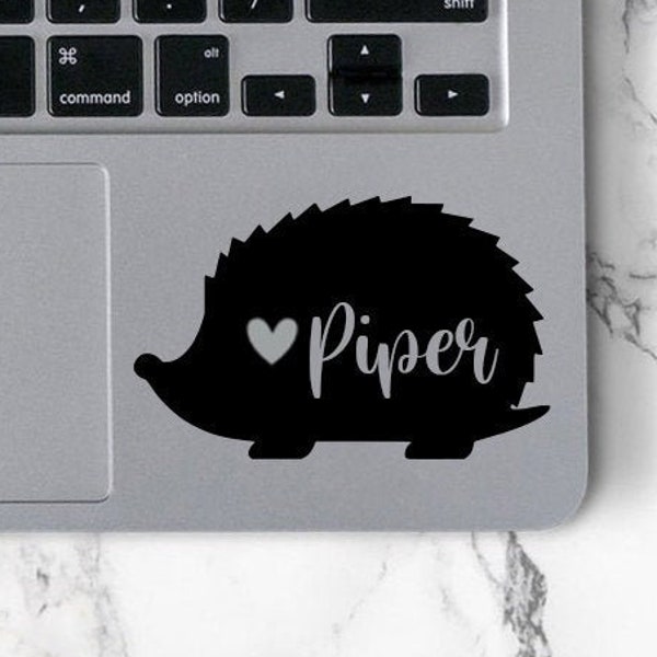 Hedgehog Decal Custom Hedgehog Name Decal Hedgehog Sticker Hedgehog Car Decal Hedgie Hedgehog Gifts Personalized Hedgehog Decal Vinyl Decal