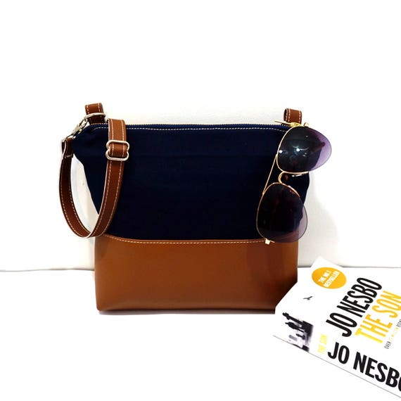 navy cross the body bag