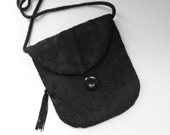 Small bag from black lace