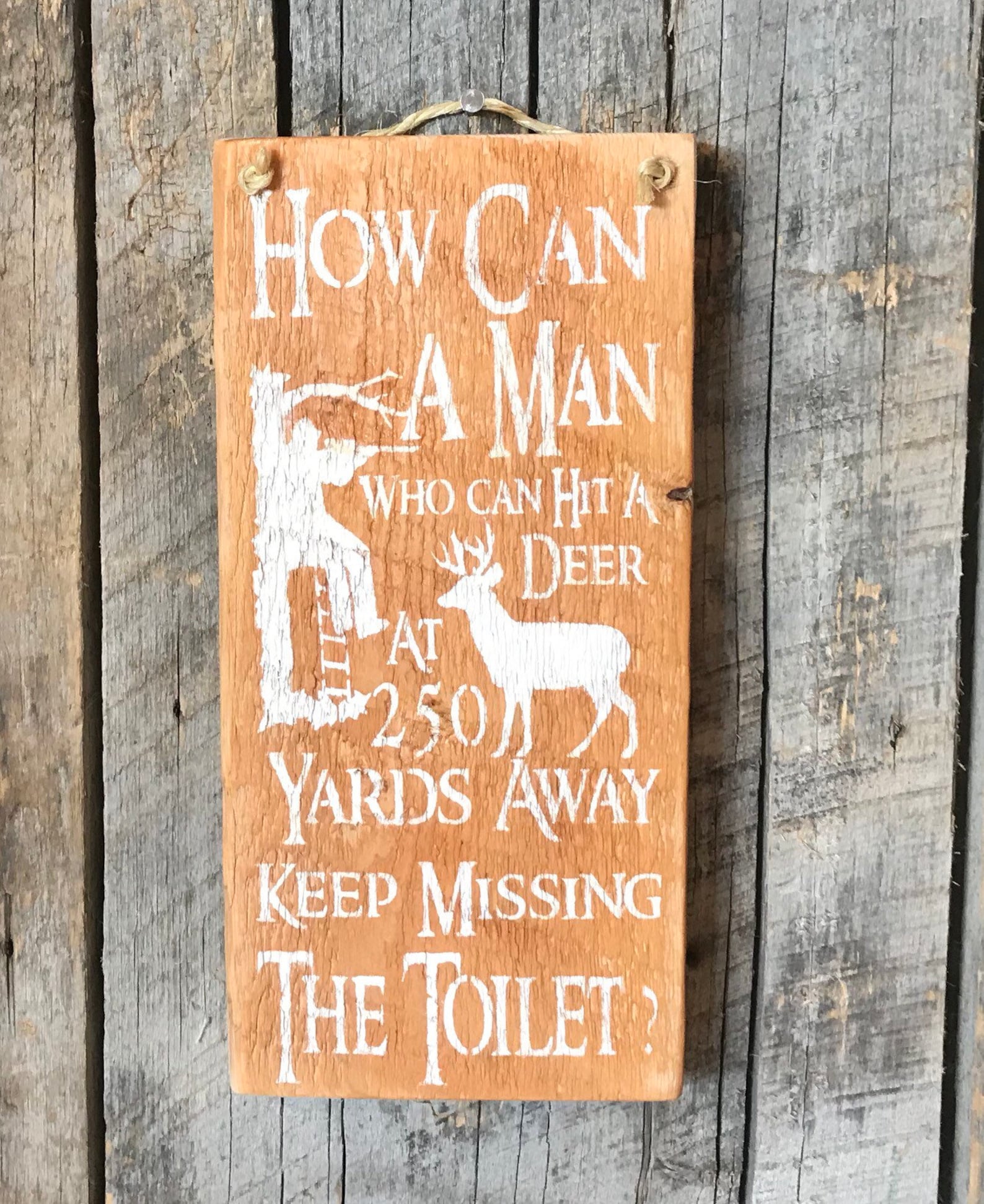 Hunting Bathroom Decor Bathroom Signs Gift For Hunters Etsy