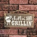 Chillin and Grillin Sign Porch Signs Patio Wall Decor - Etsy
