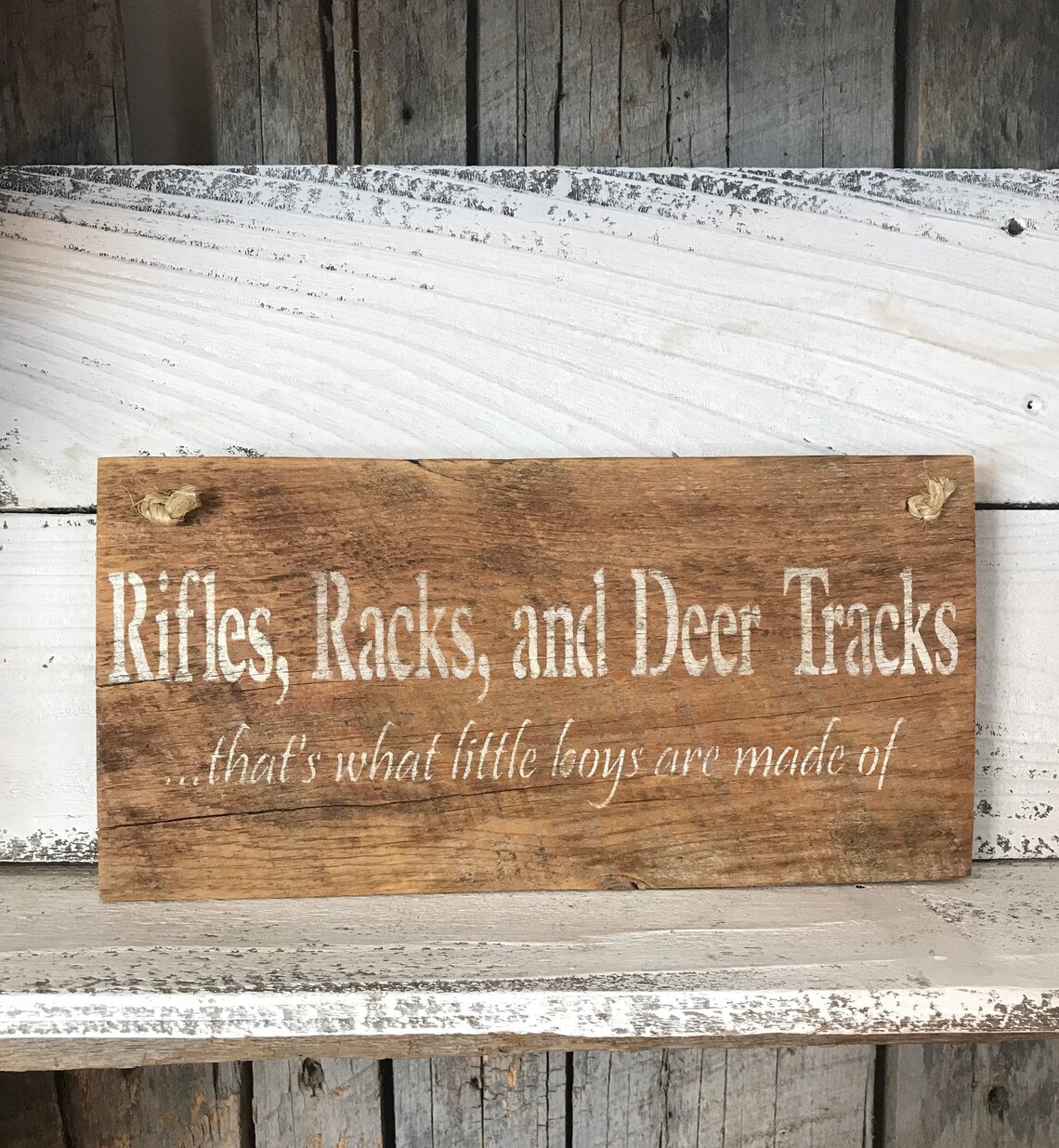 Rifles Racks and Deer Tracks Sign That's What Little Etsy