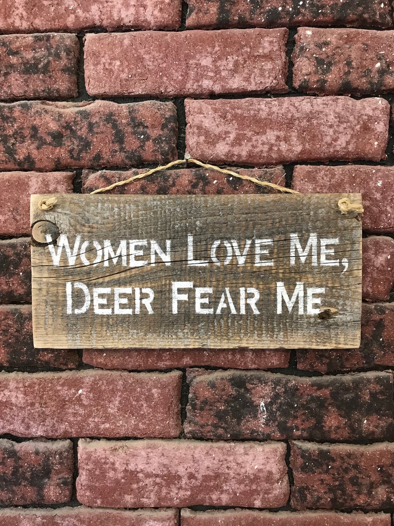 Fathers Day Present Hunting Gifts For Men Humorous Wall Art Gift For Hunting Boyfriend Deer Hunter Sign Deer Hunting Signs