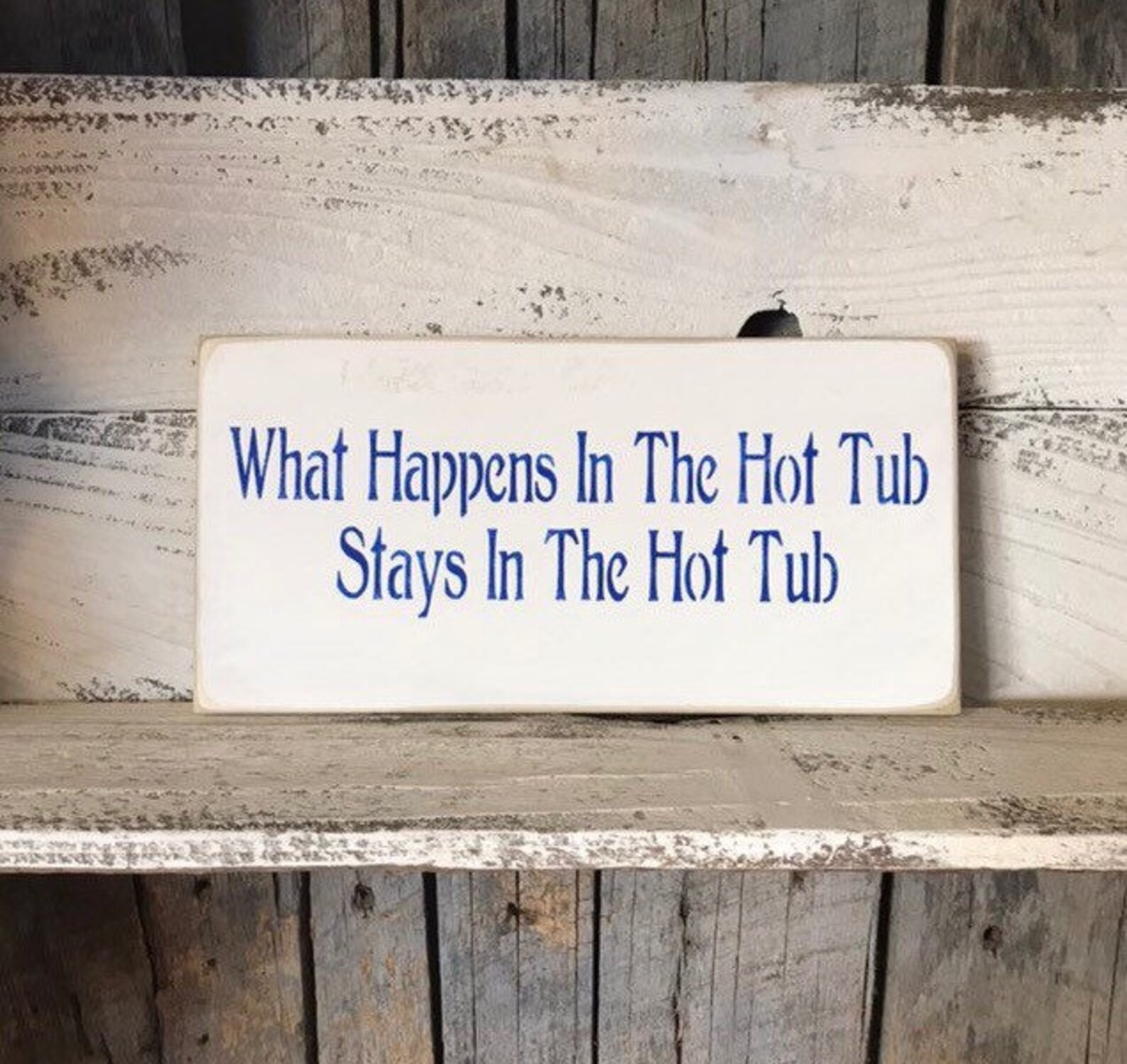 Hot Tub Sign Funny Gifts What Happens Sign Hot Tub Gifts Etsy