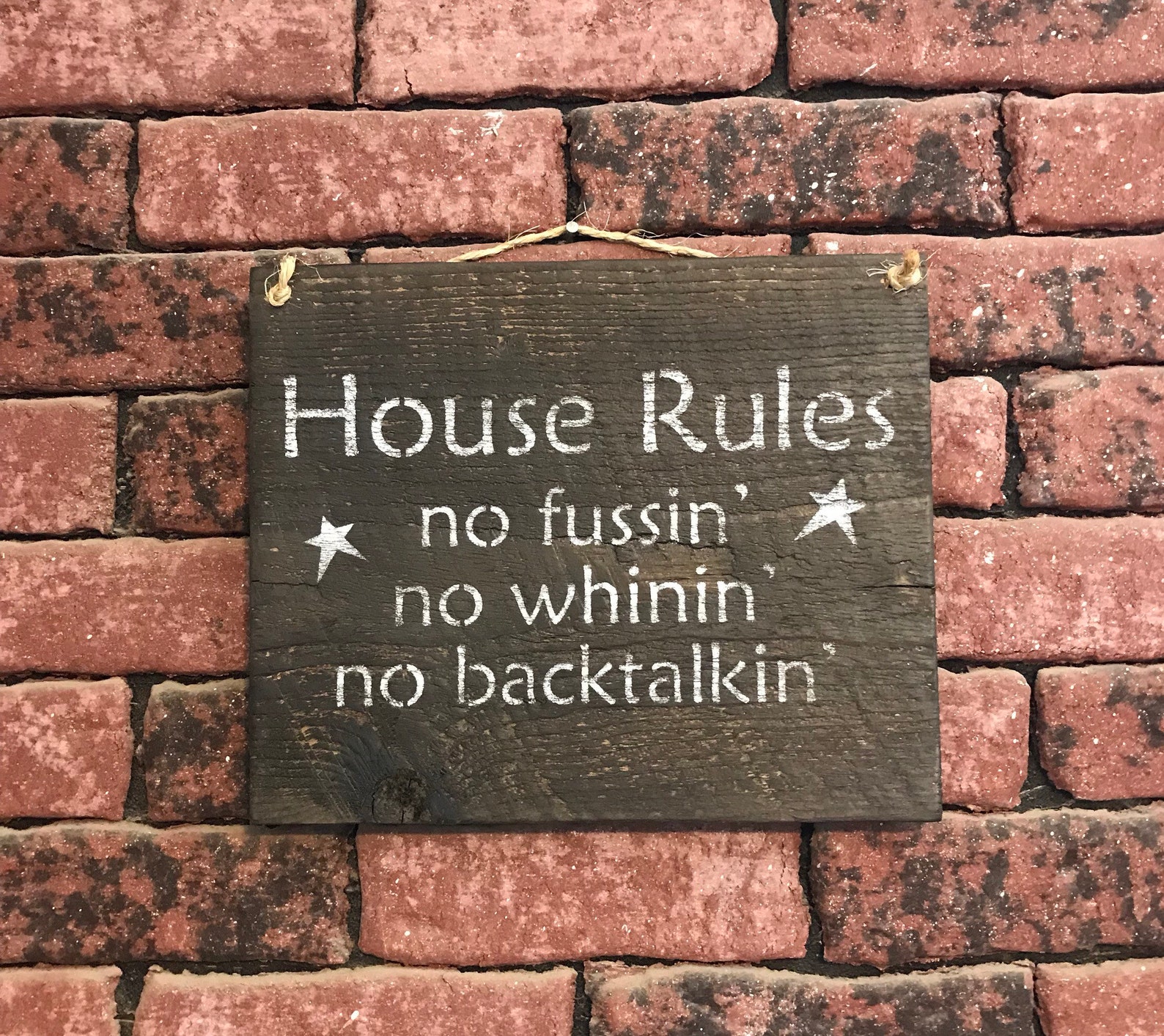 House Rules Sign Funny House Rules Home Wall Decor Rules | Etsy
