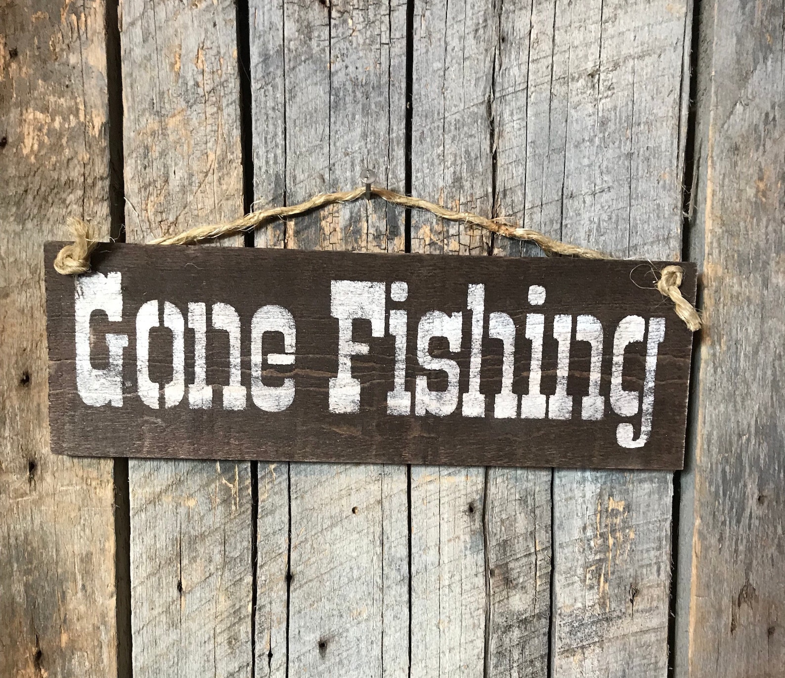 Gone Fishing Sign Fishing Gifts Fly Fishing Signs - Etsy