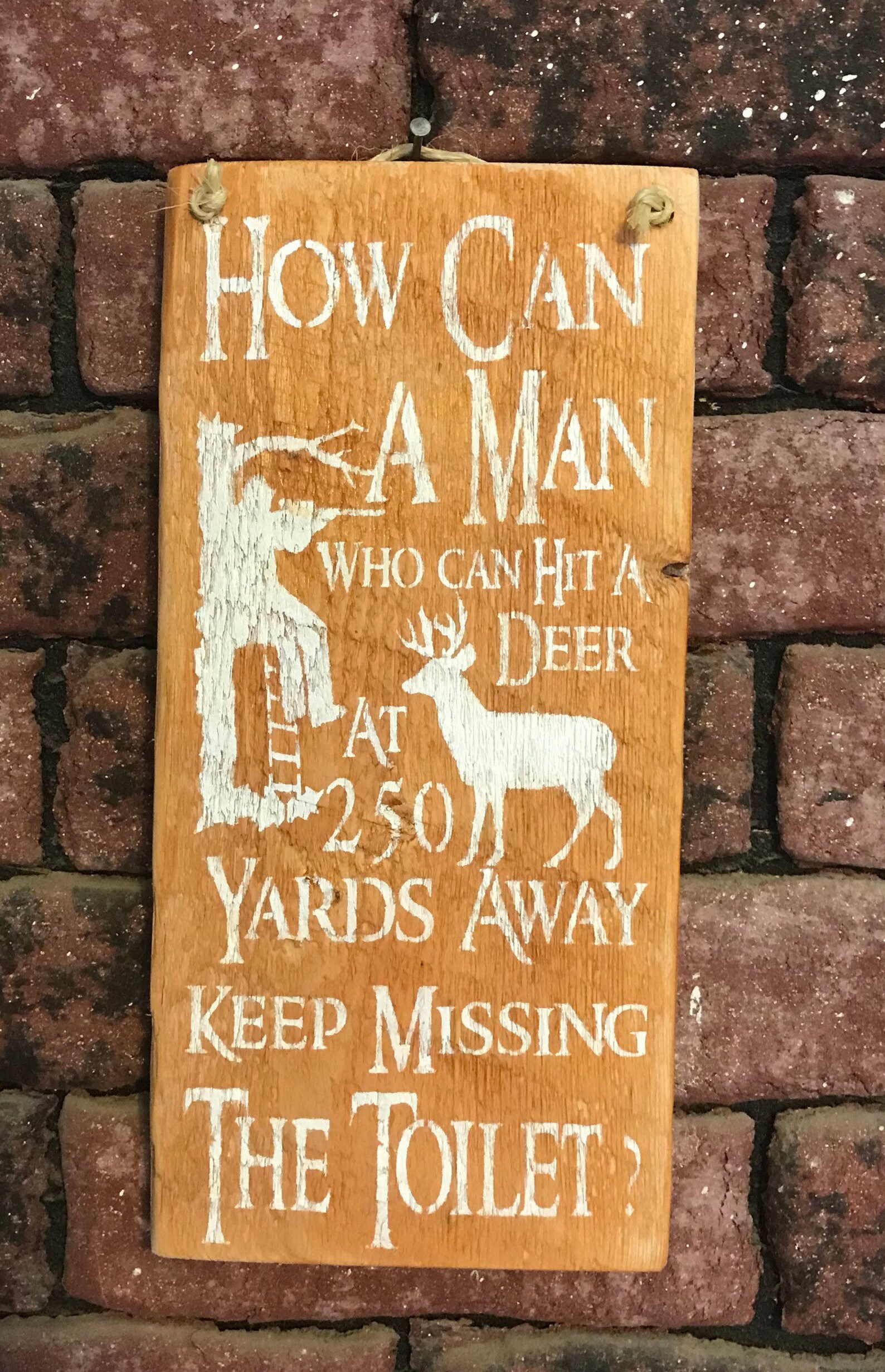 Hunting Bathroom Decor Bathroom Signs Gift for Hunters Etsy