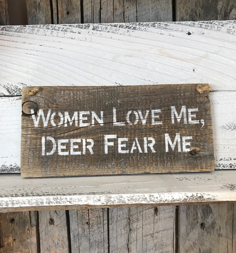 Fathers Day Present Hunting Gifts For Men Humorous Wall Art Gift For Hunting Boyfriend Deer Hunter Sign Deer Hunting Signs