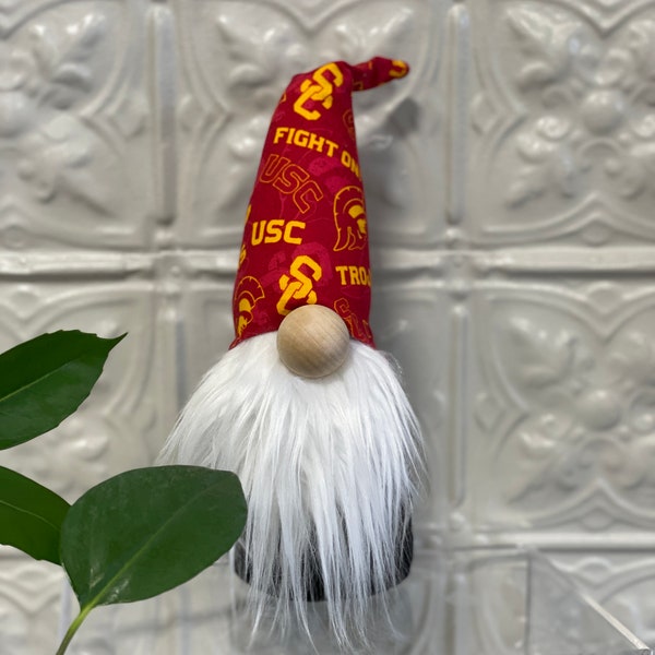 USC Trojans Gnome - USC Trojans Gift - University Of Southern California - Football Gnome - University Gifts - Good Luck Charm -