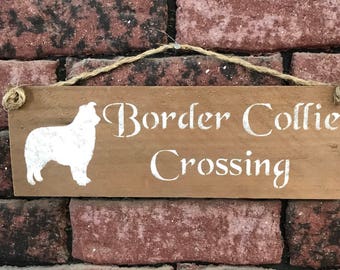 Border Collie Sign - Border Collie Gift - Border Collie Mom Gift - Pallet Wood Sign - Rustic Wall Decor - Dog Wall Art - Gift For Dog Owner