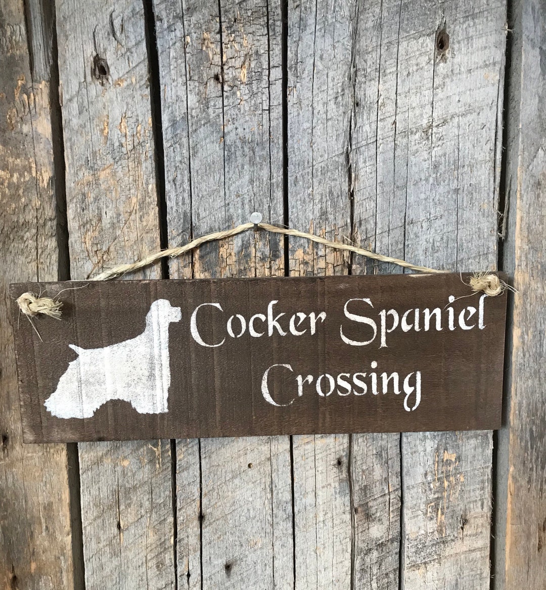 Cockerspaniel Art Cocker Spaniel Sign New Puppy Gift - Etsy