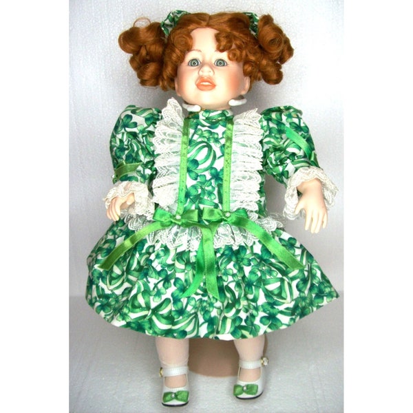 Vintage Betty Jane Carter Goebel 1995 Colleen 16" Musical Doll Plays Danny Boy 1266/2000