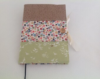 Handmade fabric notebook cover