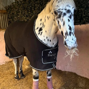 Luxury Equestrian personalised Horse pony Fleece Show