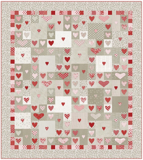 Follow Your Heart Quilt Pattern Designed By Sweetwater Etsy Mesmerizing Heart Quilt Pattern Follow Your Heart Quilt Pattern Designed By Sweetwater Etsy Mesmerizing Heart Quilt Pattern