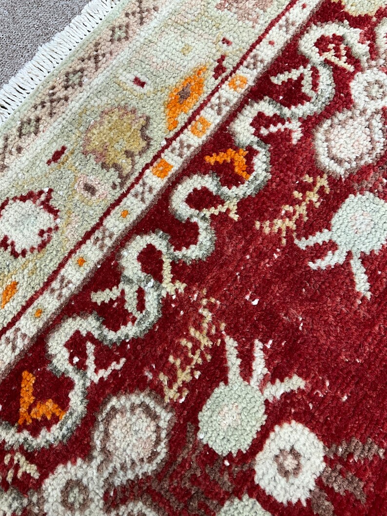Red 3x5 Small Rug Vintage Kitchen Rug Bedroom Rug 3x5 Etsy