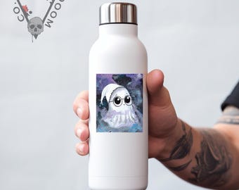Galaxy Ghost Sticker, Vinyl Stickers, Watercolor Ghost Sticker, Stickers for Cups, Laptop Stickers, Car Decals, Pastel Goth Stickers