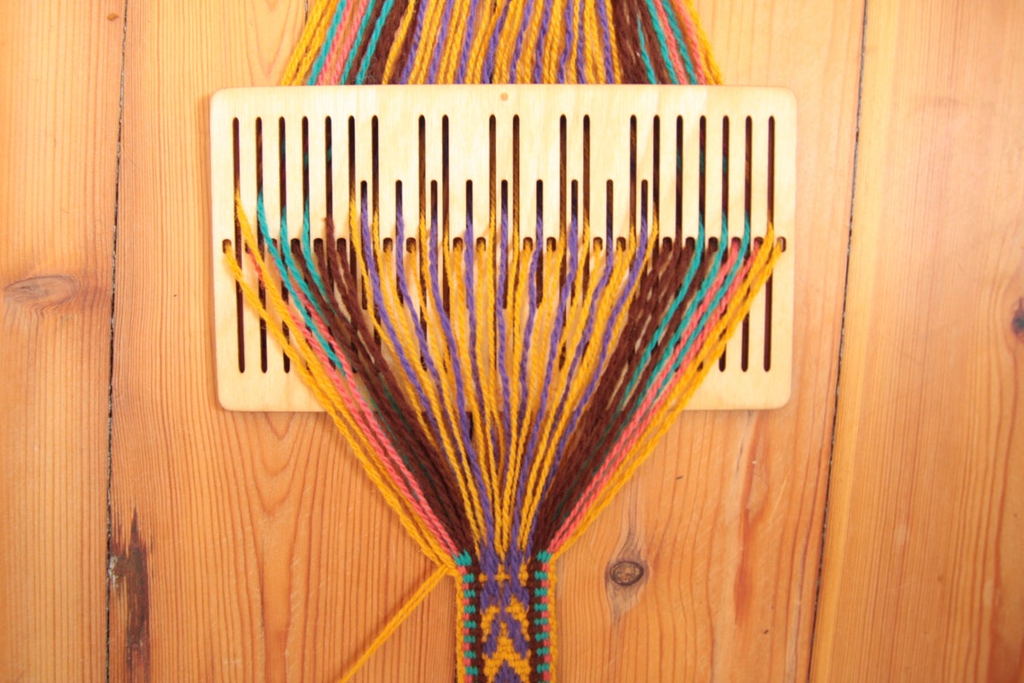 Double Slotted Rigid Heddle 9 Pattern Stringsloom Backstrap Etsy
