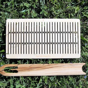 Saami weaving kit- double holed heddle, backstrap weaving, historical reenactment, medieval craft, heddle, shuttle, inkle, band weaving,