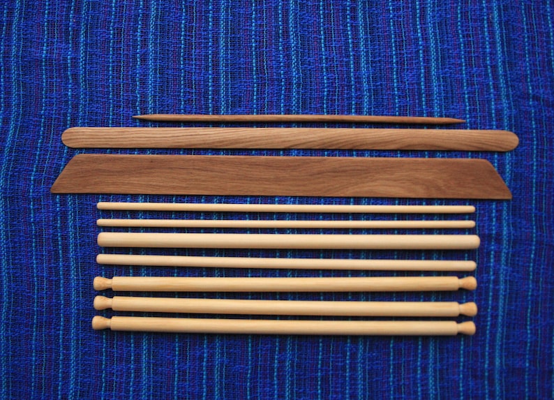 Latina Advanced- Mayan style weaving loom, backstrap loom, portable loom, pattern weaving, south american loom, asian loom, weaving, hand image 2