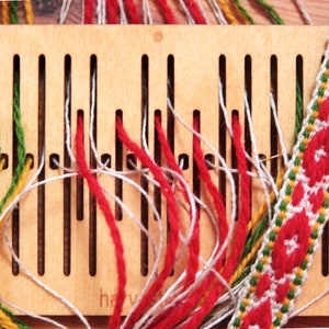 5 lizos rígidos de doble ranura - lizos rígidos de doble agujero, tejido de cintura, telar de cinta, telar de banda,