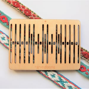 5 pattern thread double slot rigid heddle for easy pick-up weaving, pattern bands, decorative bands, backstrap weaving, inkle, tape loom