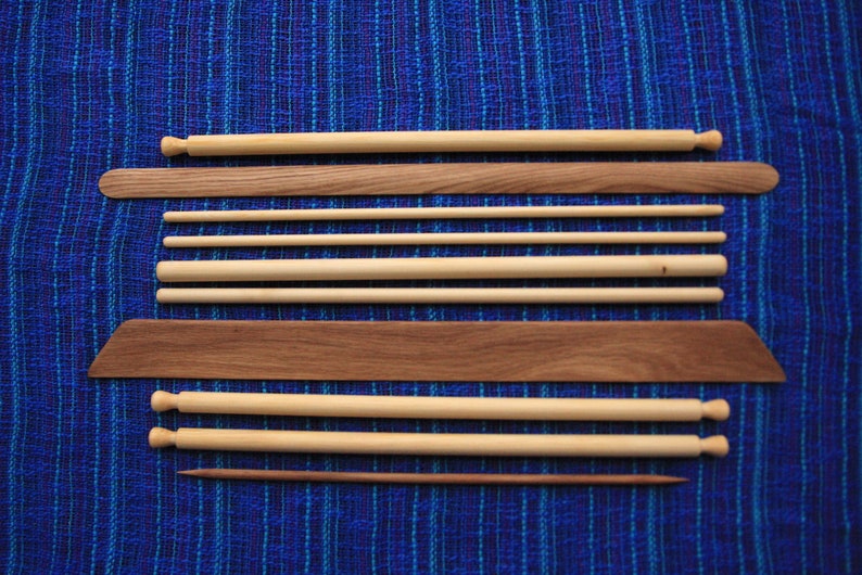 Latina Advanced- Mayan style weaving loom, backstrap loom, portable loom, pattern weaving, south american loom, asian loom, weaving, hand image 9