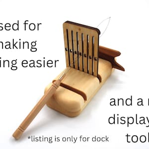 Muelle para telar, pequeño soporte para urdir y exhibir lizos