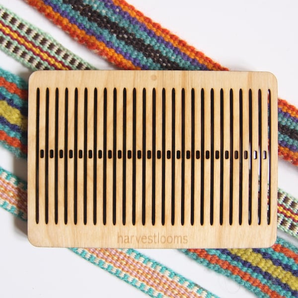 Rigid heddle loom, small loom, 10 dpi, band weaving, backstrap loom, small table looms, DIY loom, wooden loom, beginner loom, handweaving