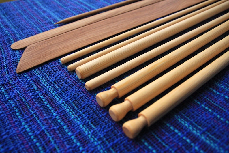 Latina Advanced- Mayan style weaving loom, backstrap loom, portable loom, pattern weaving, south american loom, asian loom, weaving, hand image 5