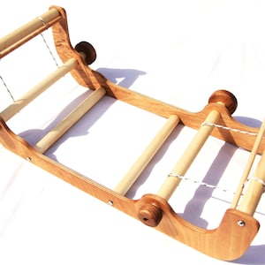 The Heddler- table loom, band loom, rigid heddle loom, hand weaving, tape loom, inkle loom,beginner loom, children's loom, wooden loom