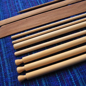 Latina Advanced- Mayan style weaving loom, backstrap loom, portable loom, pattern weaving, south american loom, asian loom, weaving, hand image 7