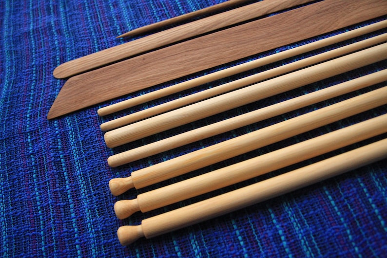 Latina Advanced- Mayan style weaving loom, backstrap loom, portable loom, pattern weaving, south american loom, asian loom, weaving, hand image 7