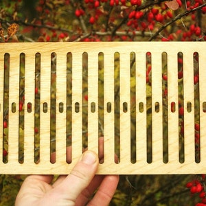 3 dpi heddle - rigid heddle loom, heddle board, back strap weaving, table loom, loom, back strap loom, band loom, wooden loom, folk craft