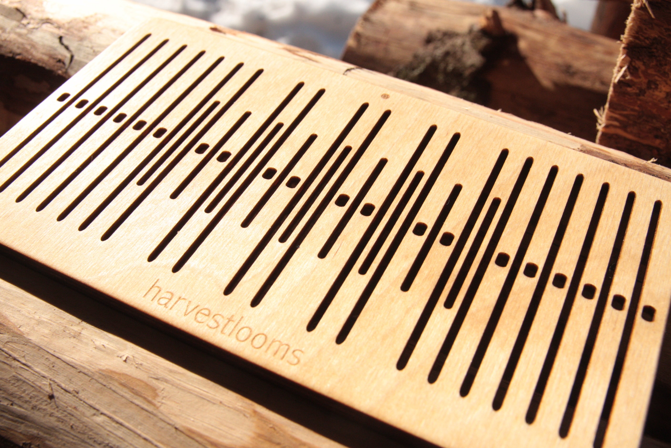 Double slotted rigid heddle 9 pattern stringsloom backstrap Etsy